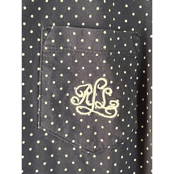Lauren Ralph Lauren Pajamas Womens Large Shorts Navy Blue Polka Dot Preppy Sleep - Picture 3 of 10